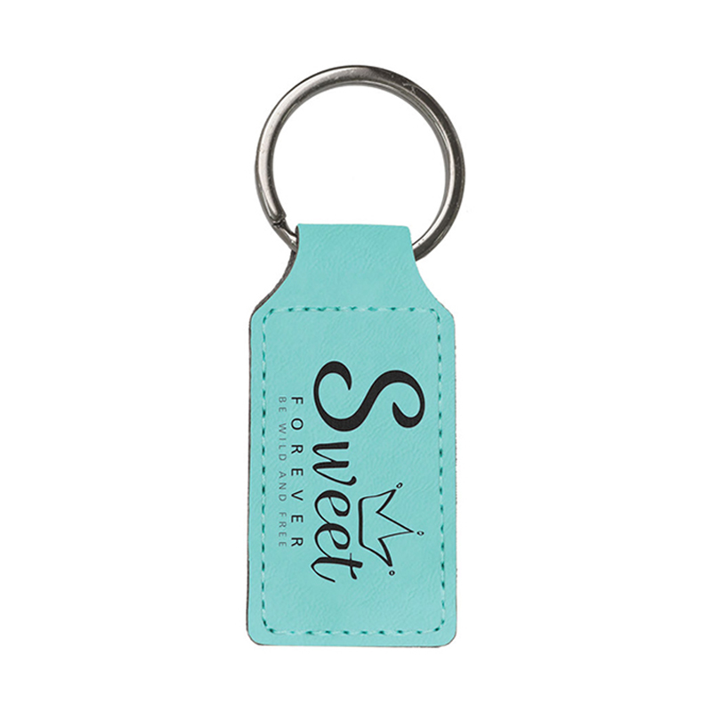 جاکلیدی بیضی شکل چرم لیزری