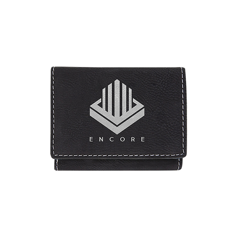 کیف پول چرمی لیزری Trifold