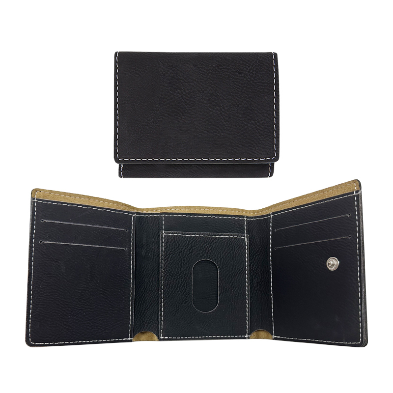 کیف پول چرمی لیزری Trifold