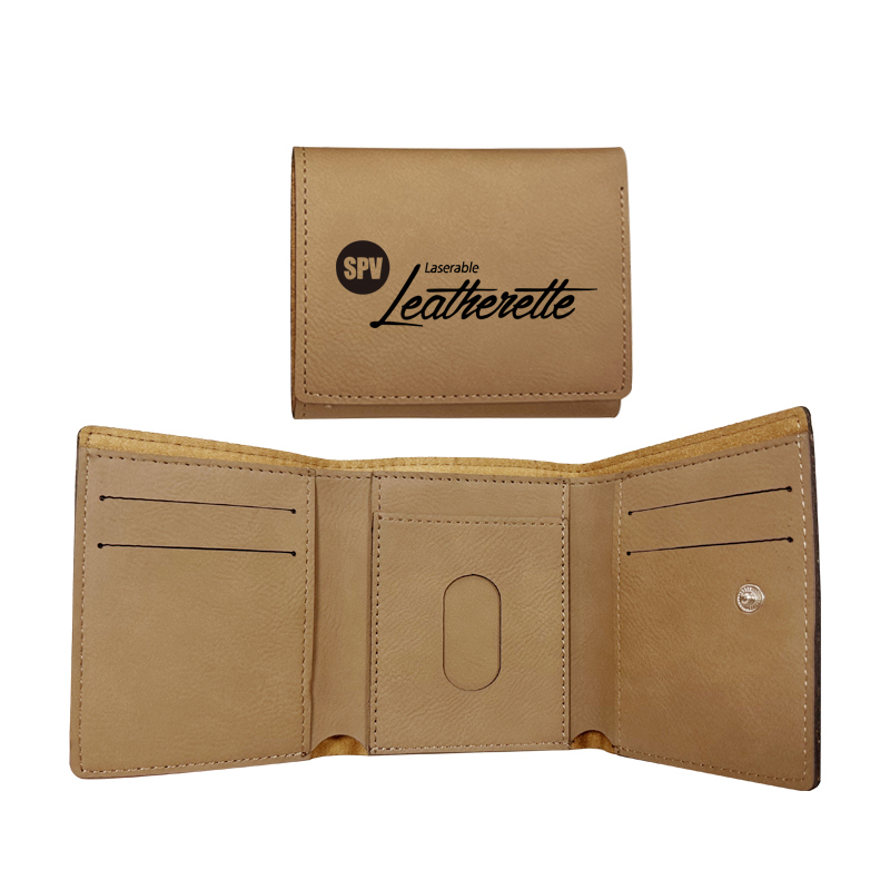 کیف پول چرمی لیزری Trifold