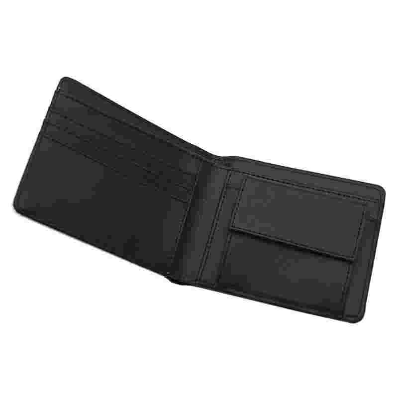 کیف پول دولایه چرم سابلیمیشن مردانه با جیب سکه